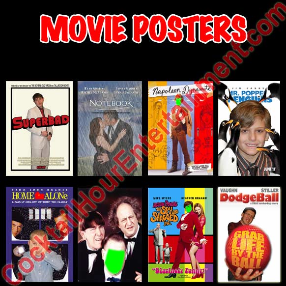 movie posters heads on body package